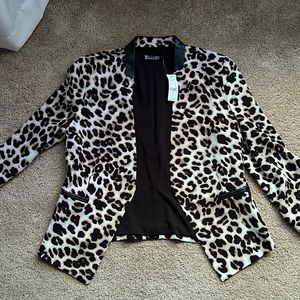Cheetah print blazer
